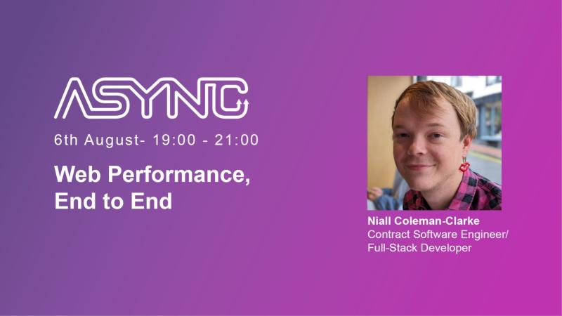 Web Performance, End to End