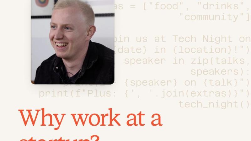 Why work at a startup?